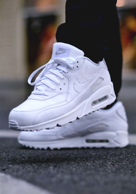 nike air leather weiß|Nike Air max 90 triple white.